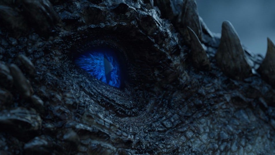 Viserion is resurrected by the Night King