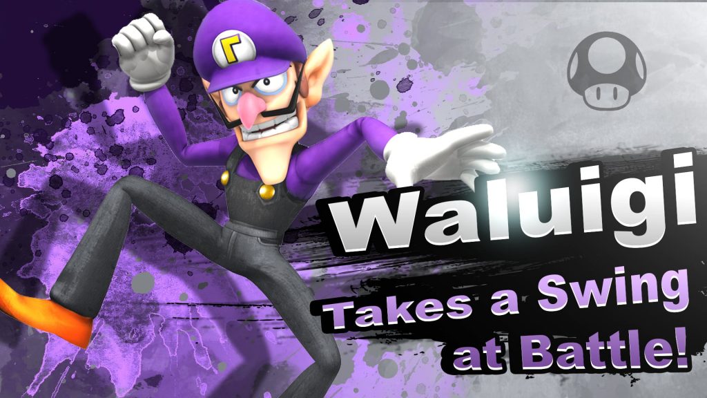 Smash Bros. Switch Waluigi